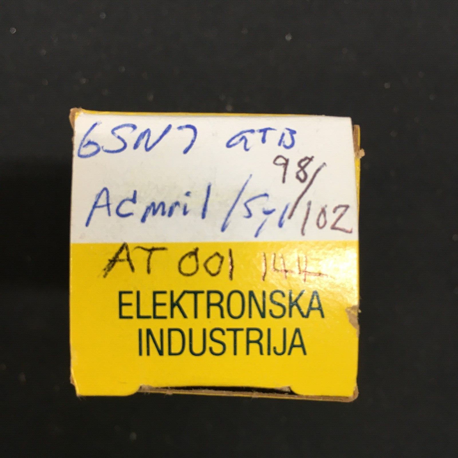 Admiral 6SN7GTB Vacuum Tube * Tested 98%/102%