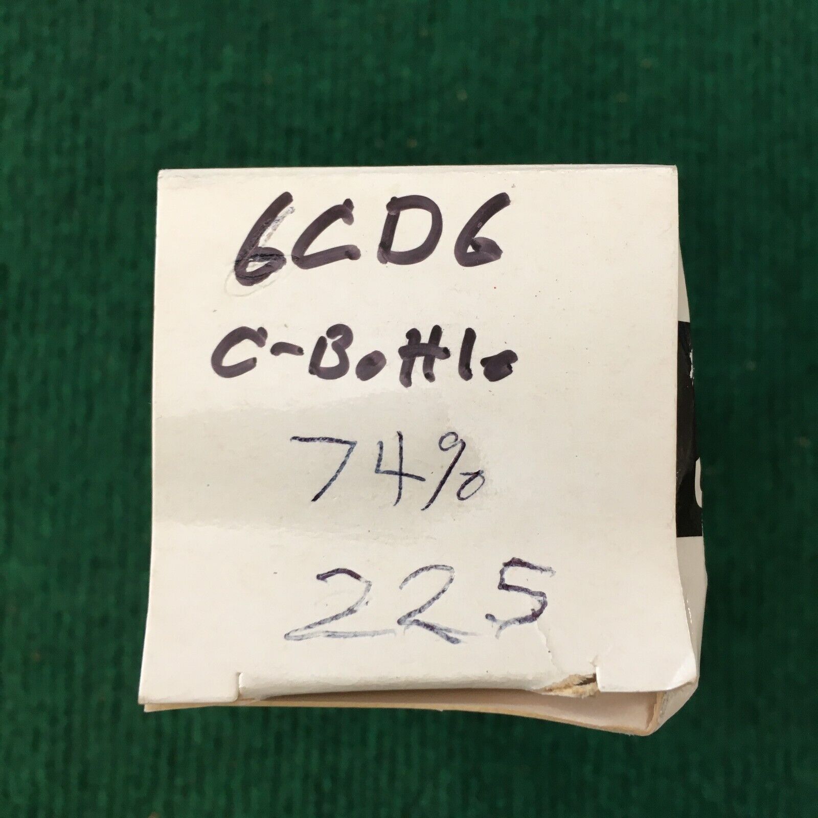 Unbranded 6CD6 Vacuum Tube * Tested 74%