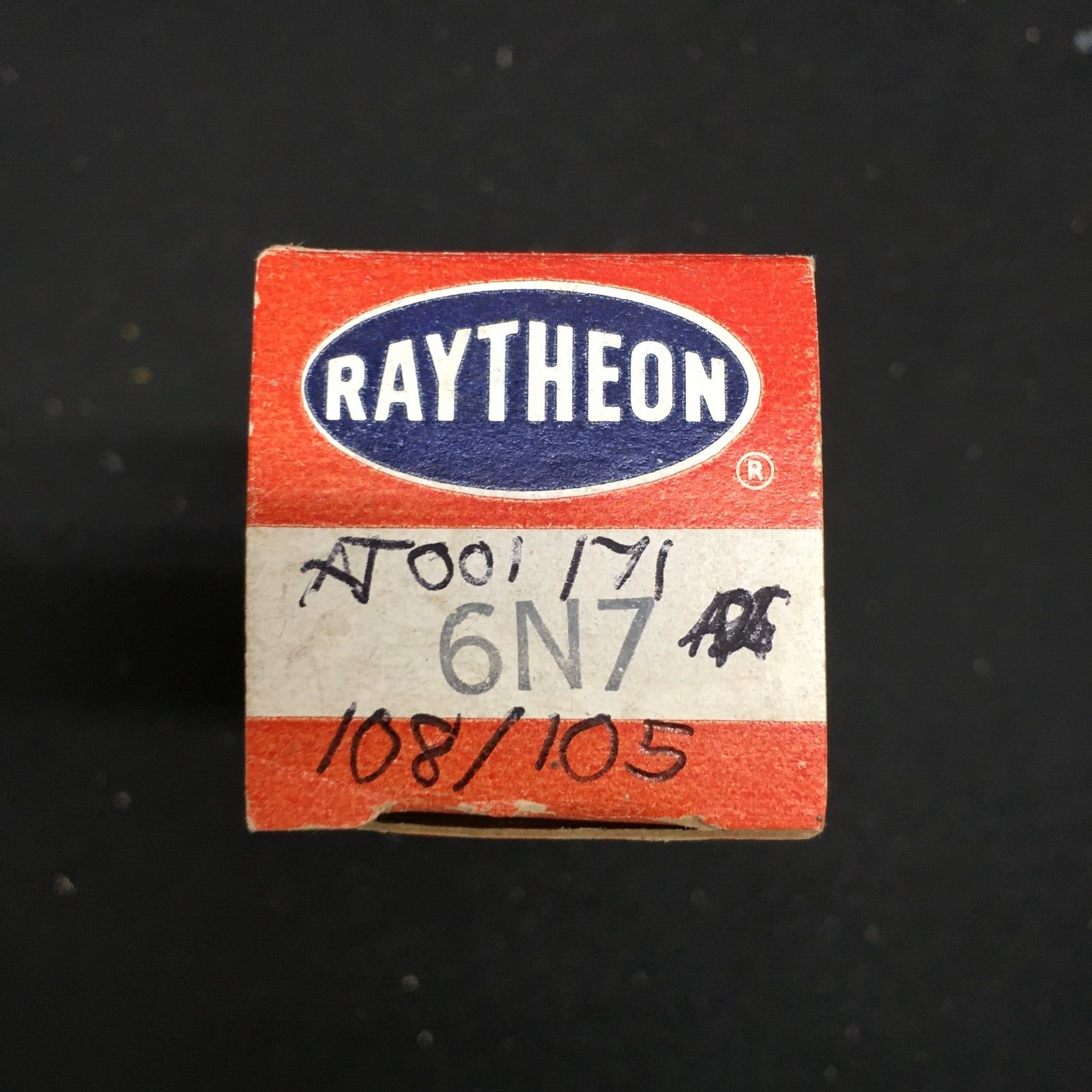 Raytheon 6N7 Vacuum Tube * Tested 108%/105%