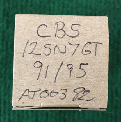 CBS * 12SN7GT Tube * Tested 91/95