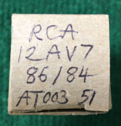 RCA 12AV7 * 86%/84%