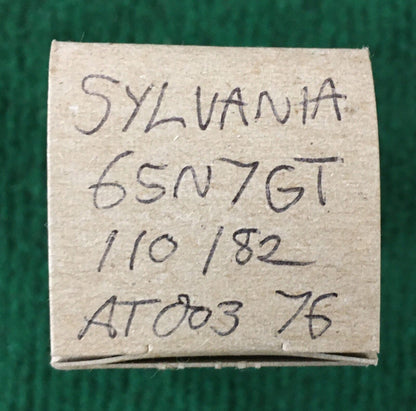 Sylvania * 6SN7GT Tube * Tested 110/82