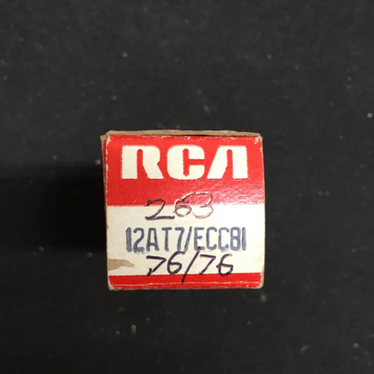 RCA 12AT7 Vacuum Tube * Tested 76%/76%