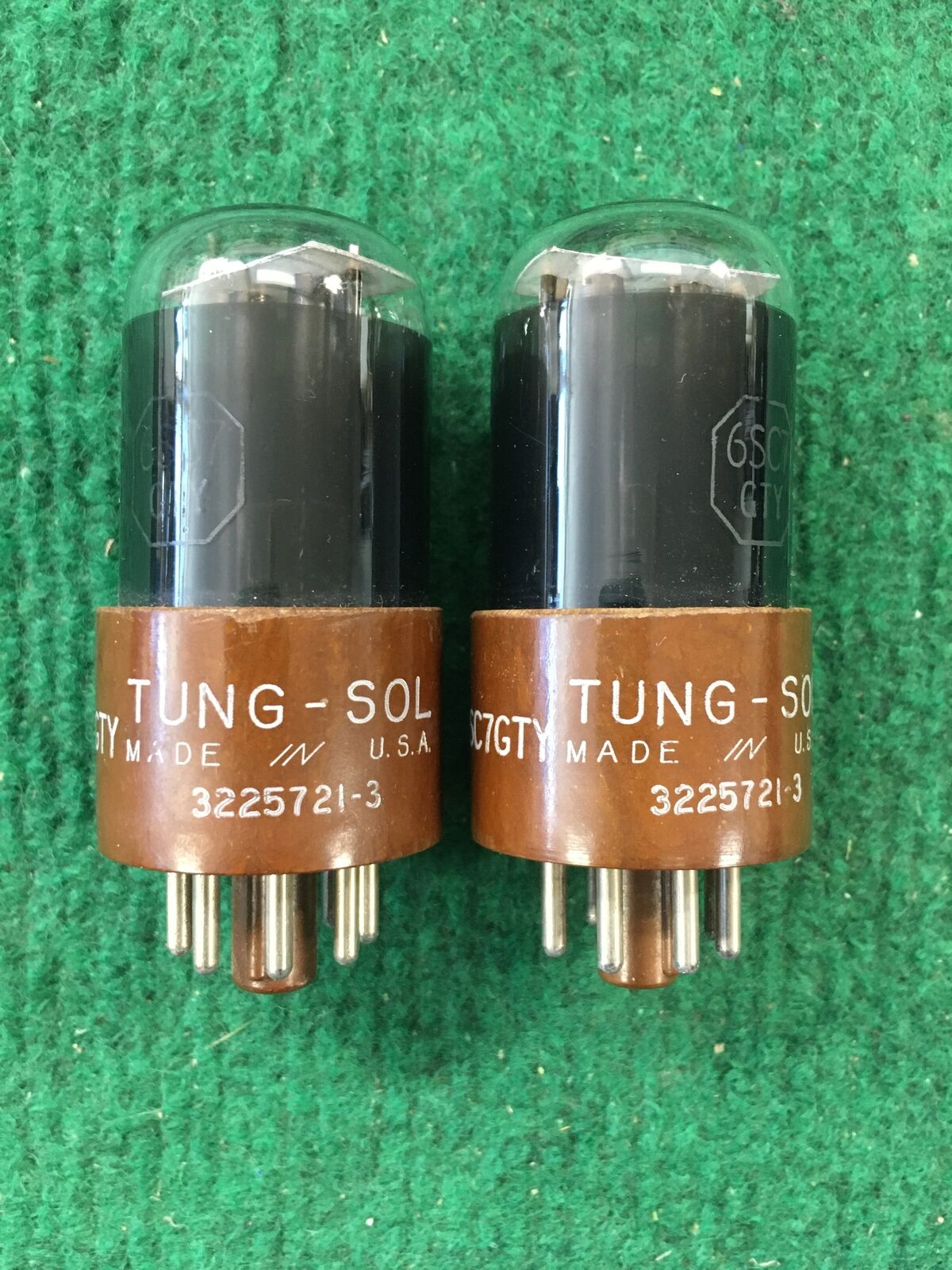 Tung-Sol * 6SC7GTY Tubes * Pair * Tested 78/78 75/75