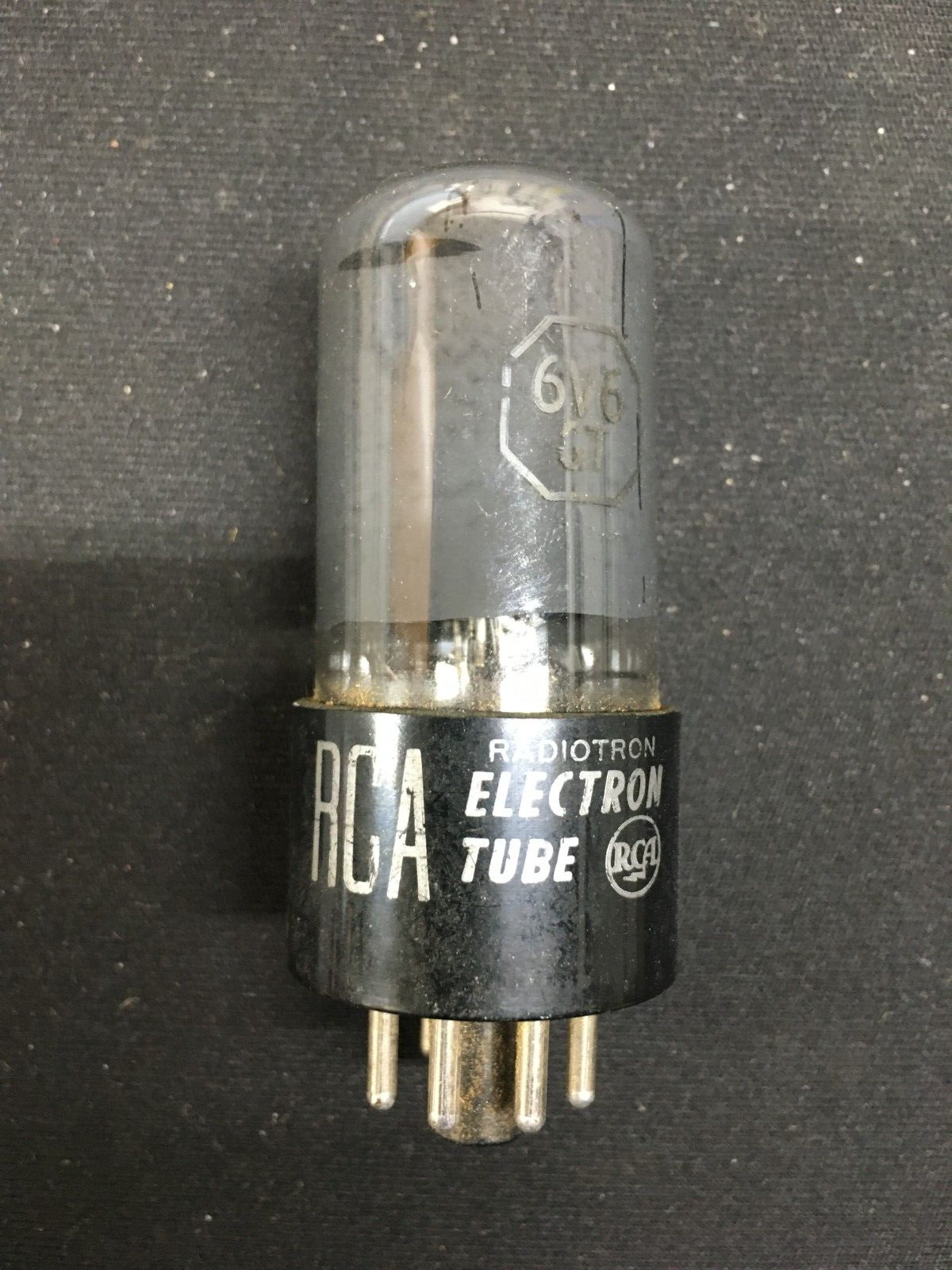 RCA 6V6GT Vacuum Tube * Gray Glass * Tested 83