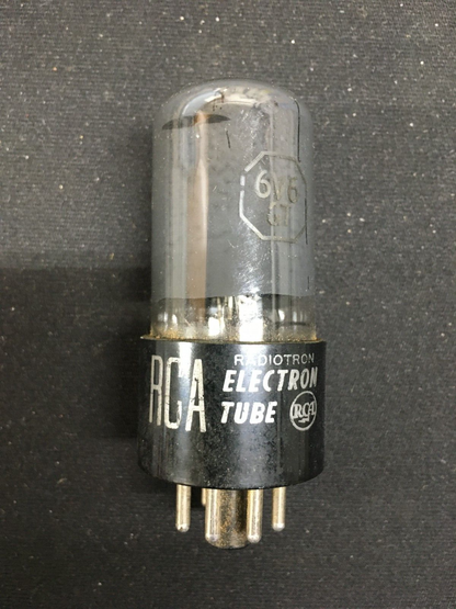 RCA 6V6GT Vacuum Tube * Gray Glass * Tested 83