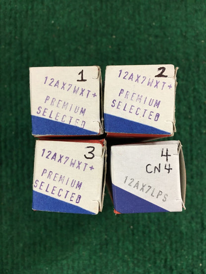 Sovtek * 12AX7 Tubes * Quad * Tested 128/120 125/125 130/130 105/100
