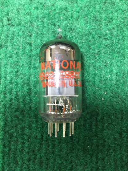 National * 6922/6DJ8 Tube * Tested 105/105