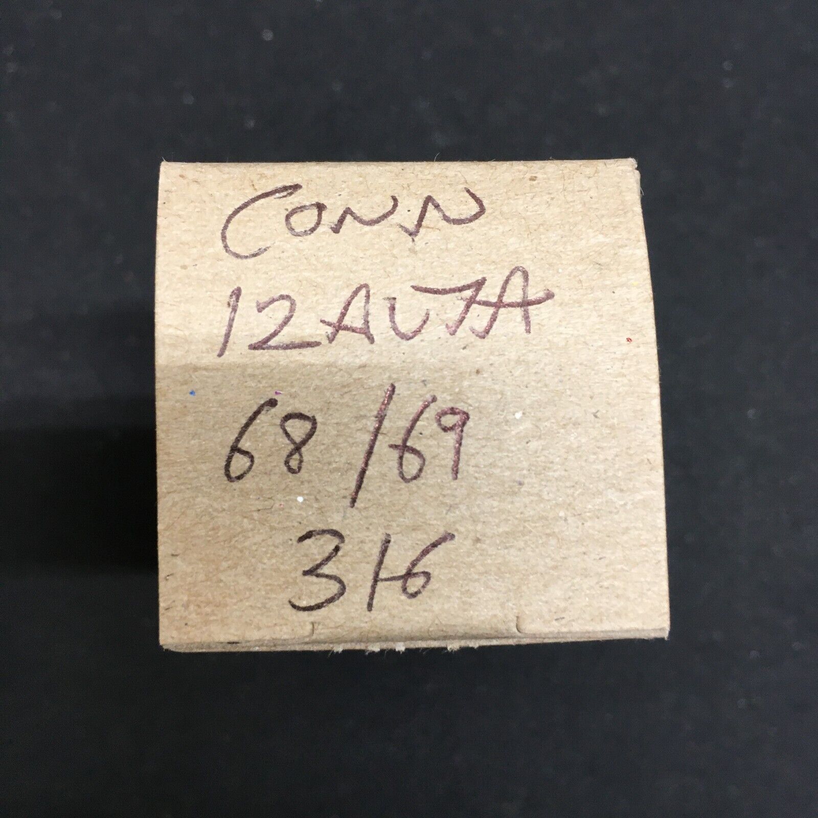 CONN 12AU7A Vacuum Tube * Tested 68%/69%