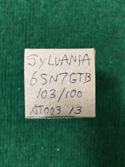 Sylvania 6SN7GTB  Vacuum Tube * Tested 103%/100%