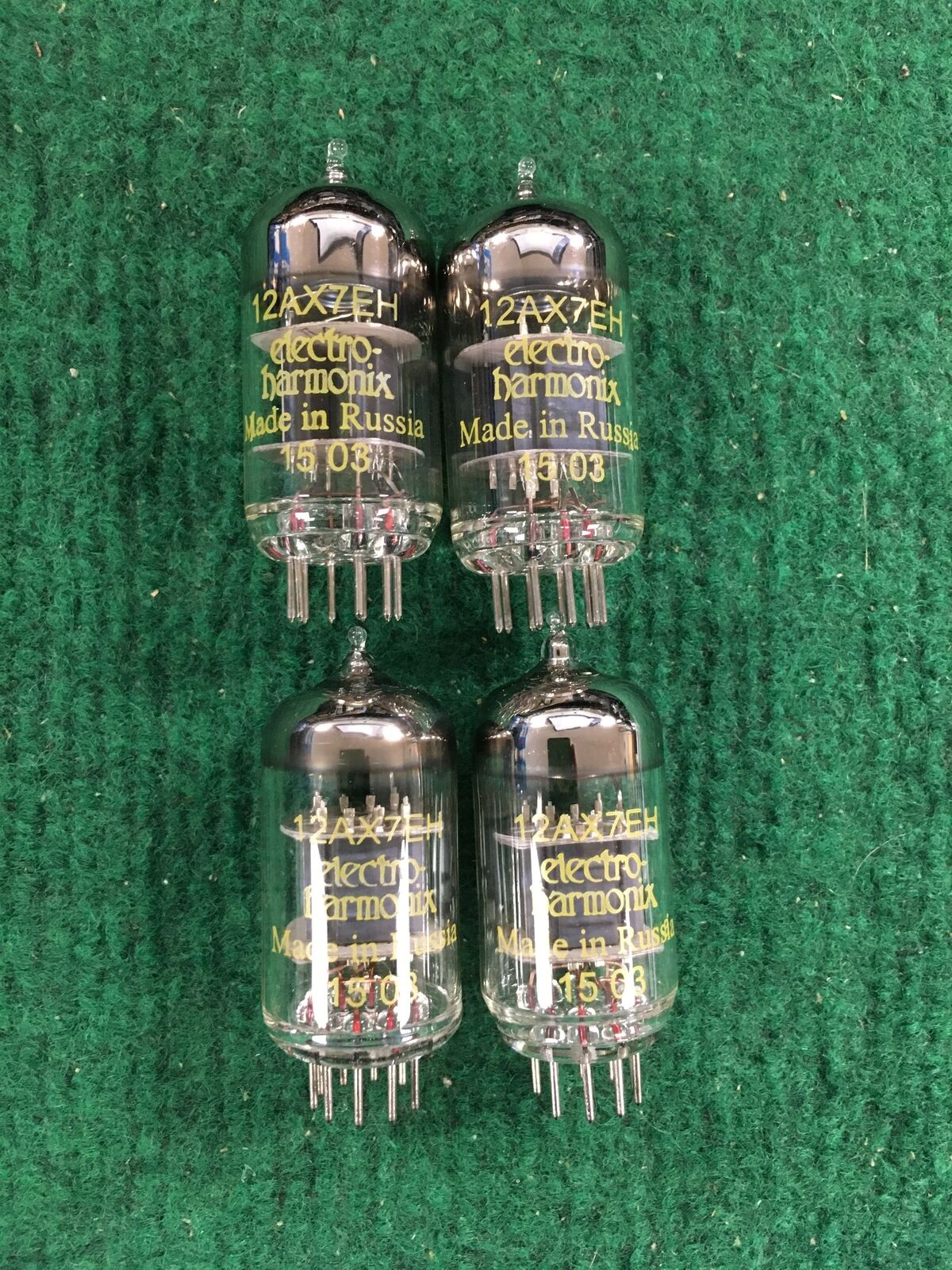 Electro-Harmonix * 12AX7 Tubes * Quad * Tested 120/130 130/130 130/125 118/125