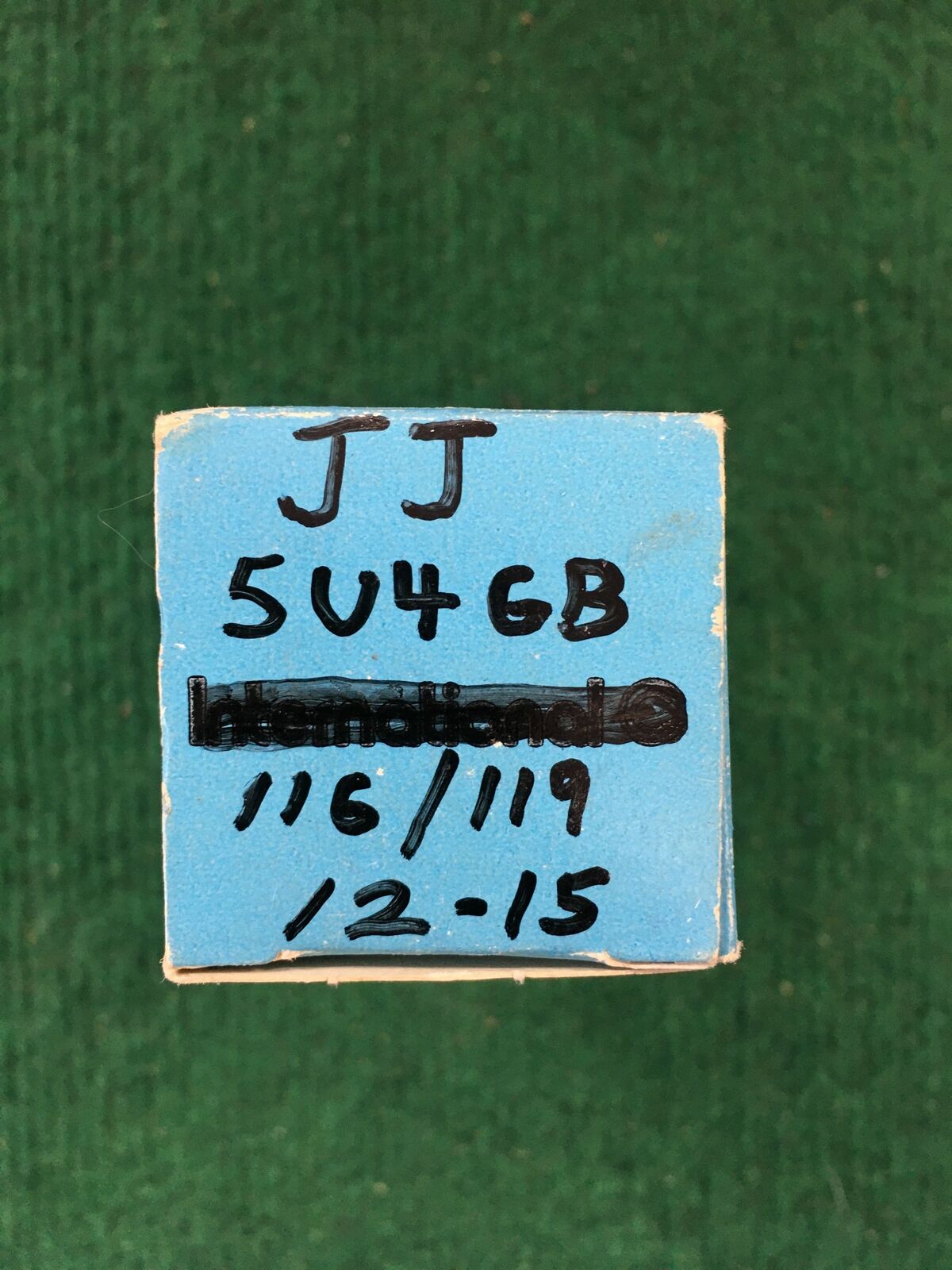 JJ * 5U4GB Tube * Tested 116/119