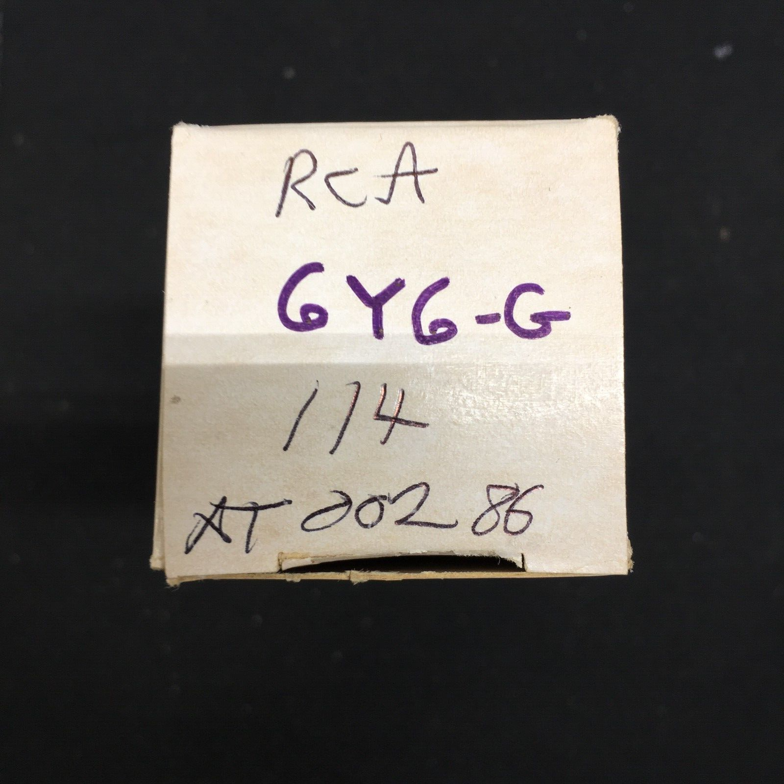 RCA 6Y6G Vacuum Tube * Tested 114%