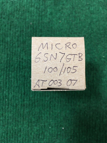 Micro 6SN7GTB  Vacuum Tube * Tested 100%/105%