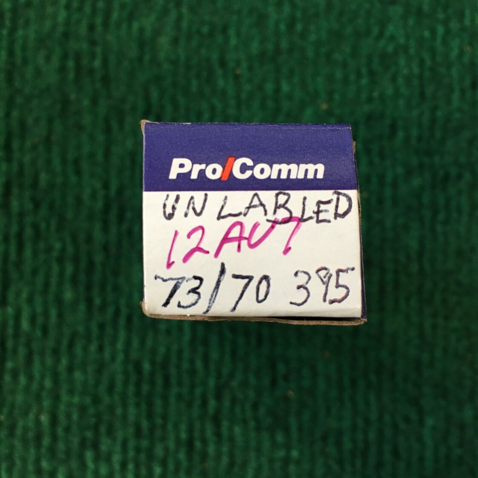 Unlabled 12AU7 Vacuum Tube * Tested 73/72