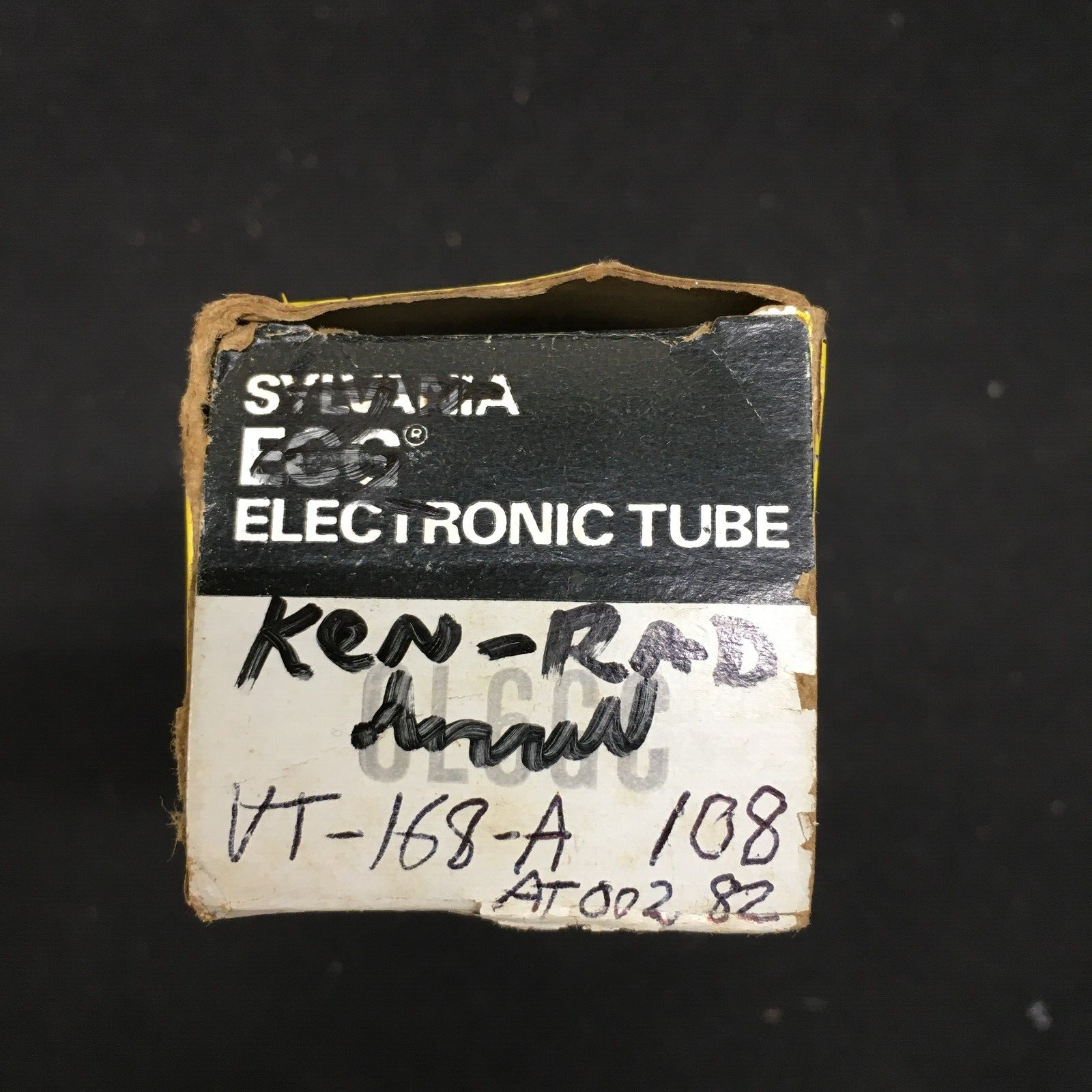 KEN-RAD VT-168-A Vacuum Tube * Tested 108%
