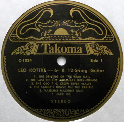 Leo Kottke : 6- And 12-String Guitar (LP, Album, RE, RP, Sma)