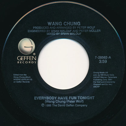 Wang Chung : Everybody Have Fun Tonight (7", Single, SRC)