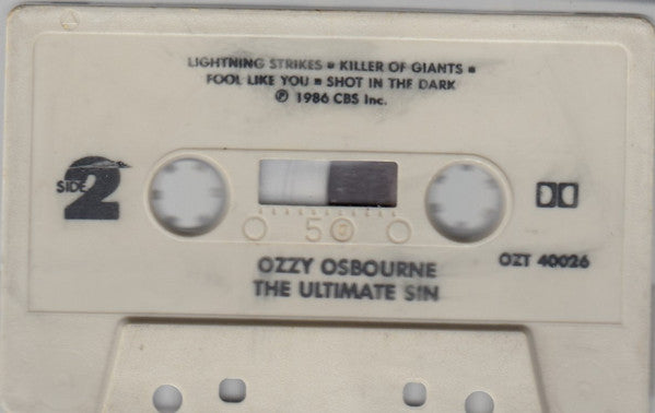 Ozzy Osbourne : The Ultimate Sin (Cass, Album)