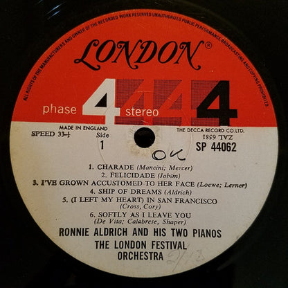 Ronnie Aldrich And His Two Pianos With The  London Festival Orchestra : The Magic Moods Of Ronnie Aldrich (LP, Album)