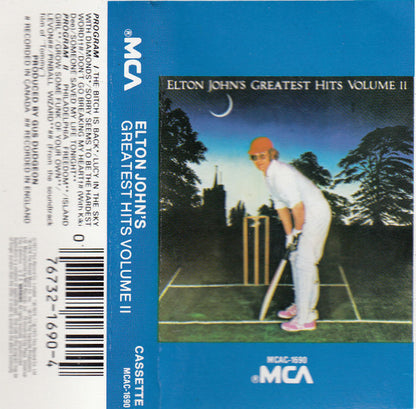 Elton John : Elton John's Greatest Hits Volume II (Cass, Comp, RE)