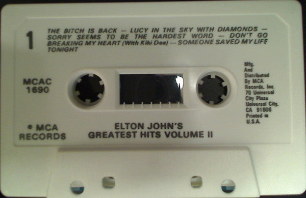 Elton John : Elton John's Greatest Hits Volume II (Cass, Comp, RE)