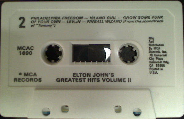 Elton John : Elton John's Greatest Hits Volume II (Cass, Comp, RE)