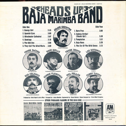 Baja Marimba Band : Heads Up! (LP, Album)