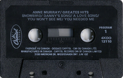 Anne Murray : Anne Murray's Greatest Hits (Cass, Comp, Club, Bla)