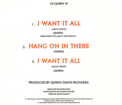 Queen : I Want It All (CD, Single)
