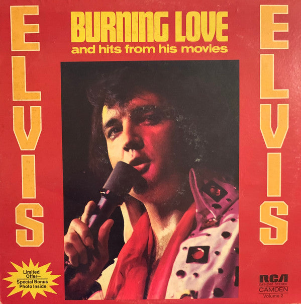 Elvis Presley : Burning Love And Hits From His Movies Vol. 2 (LP, Comp)