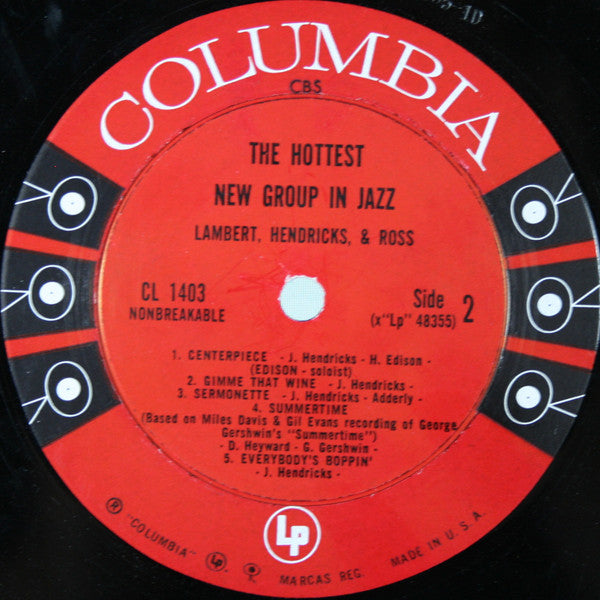 Lambert, Hendricks, & Ross!* : The Hottest New Group In Jazz (LP, Album, Mono)