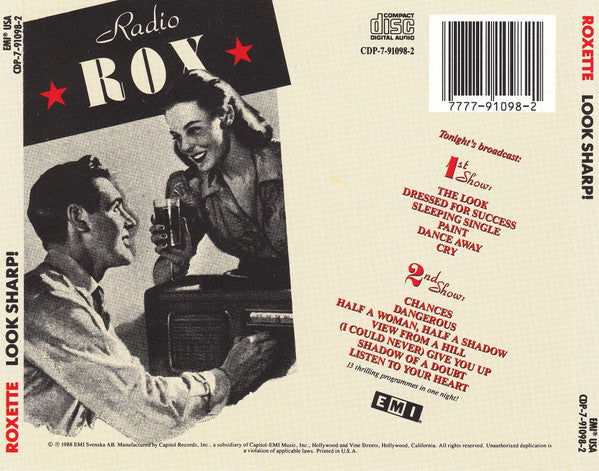 Roxette : Look Sharp! (CD, Album)