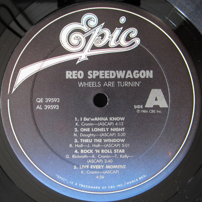 REO Speedwagon : Wheels Are Turnin' (LP, Album, Pit)