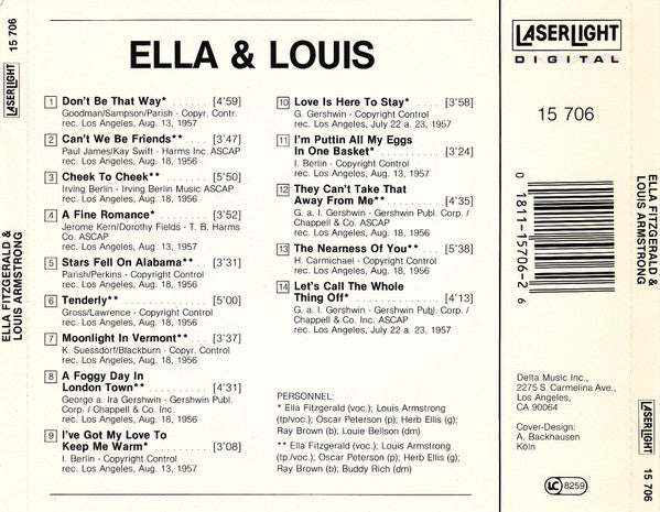 Ella* & Louis* : Together! (CD, Comp, Mono)