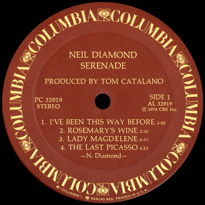 Neil Diamond : Serenade (LP, Album, RE)