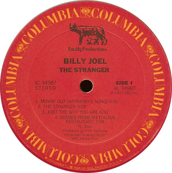 Billy Joel : The Stranger (LP, Album, San)
