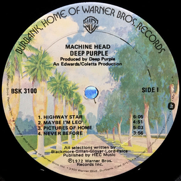 Deep Purple : Machine Head (LP, Album, RE, Gol)