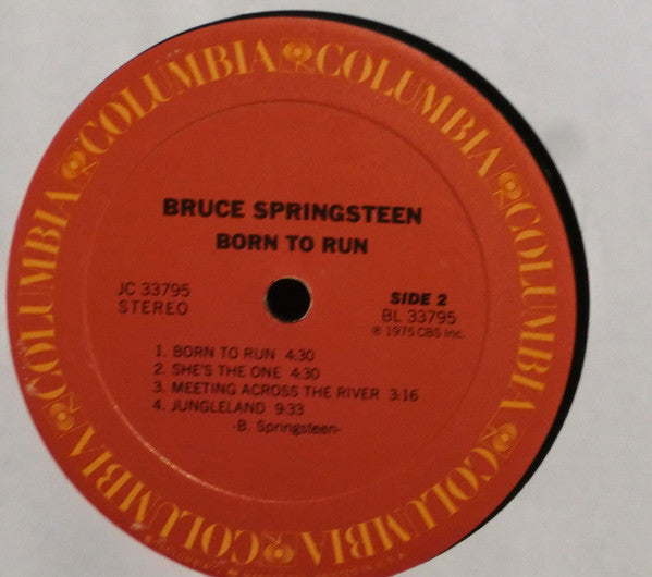 Bruce Springsteen : Born To Run (LP, Album, RE, Pit)
