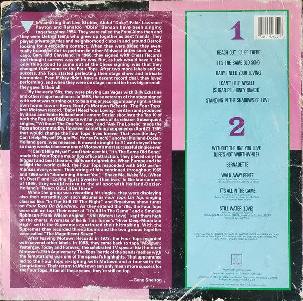 The Four Tops* : Great Songs And Performances That Inspired The Motown 25th Anniversary T.V. Special (LP, Comp)