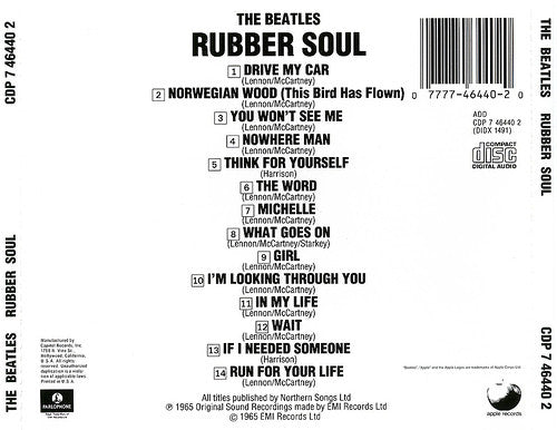 The Beatles : Rubber Soul (CD, Album, RE, EMI)