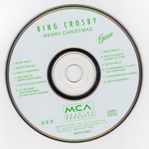 Bing Crosby : Merry Christmas (CD, Album, RE)