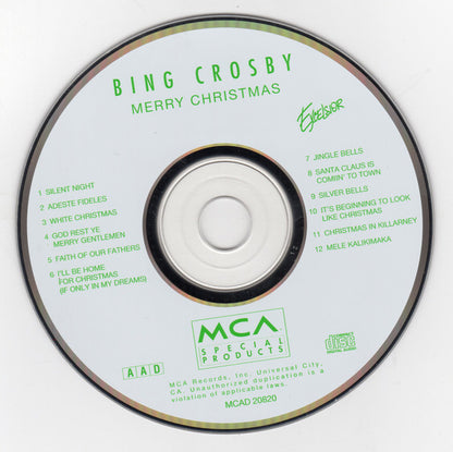 Bing Crosby : Merry Christmas (CD, Album, RE)