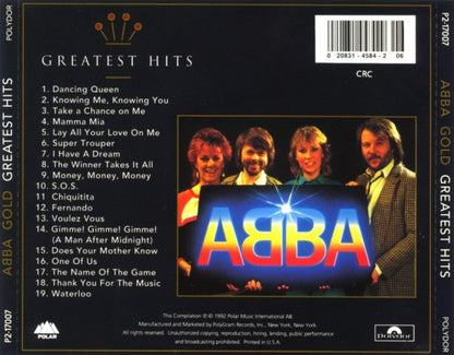 ABBA : Gold - Greatest Hits (CD, Comp, Club, RM)