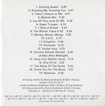 ABBA : Gold - Greatest Hits (CD, Comp, Club, RM)