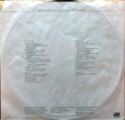 Stephen Stills : Stephen Stills Live (LP, Album, GRT)