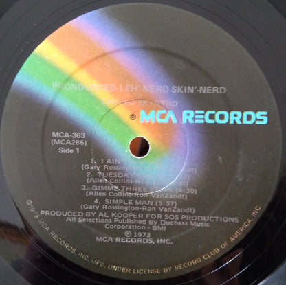 Lynyrd Skynyrd : (Pronounced 'Lĕh-'nérd 'Skin-'nérd) (LP, Album, Club, RE, gat)