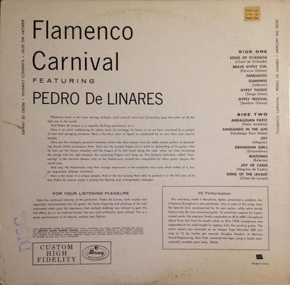 Pedro De Linares : Flamenco Carnival (LP)