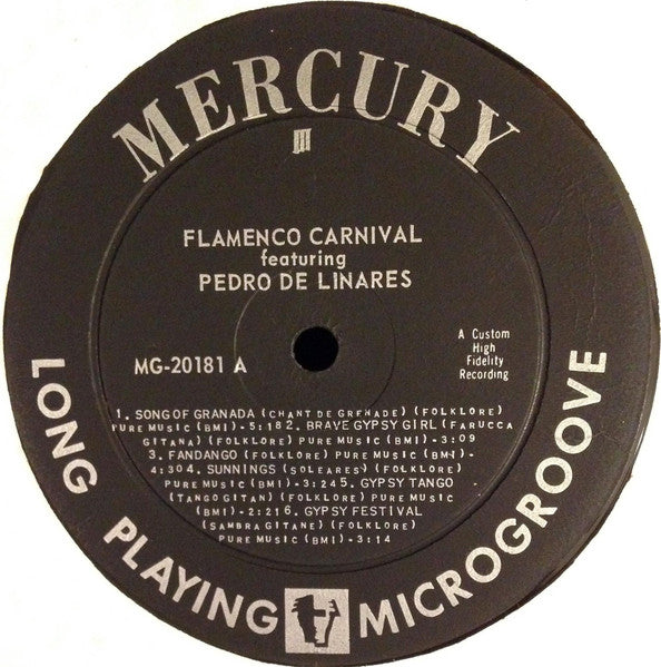 Pedro De Linares : Flamenco Carnival (LP)
