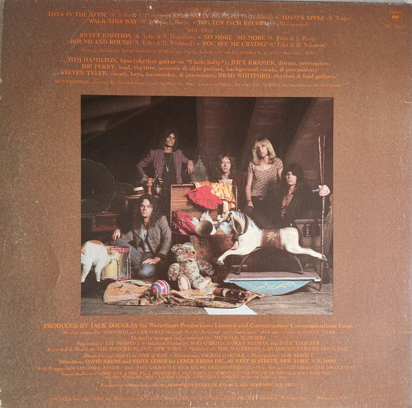 Aerosmith : Toys In The Attic (LP, Album, Fir)